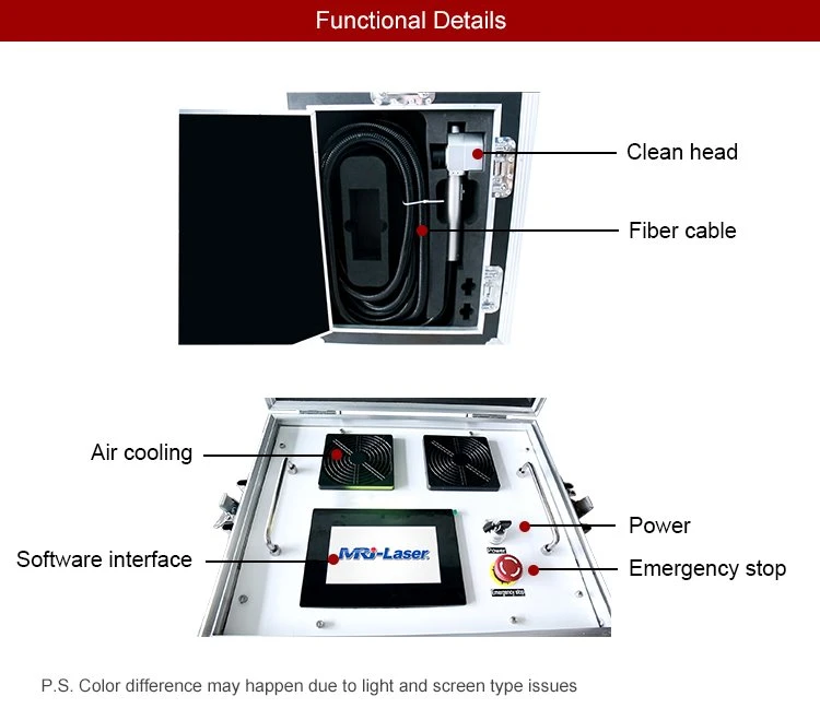 200W Portabale MOPA Laser Cleaning Machine for Providing Service and Rental (5)
