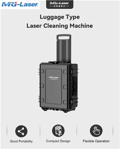 Ferðataska-gerð 500W Pulsed Laser Cleaning Machine Fyrir Mygluhreinsun